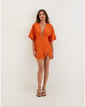 ViX Pietra Short Dress (exchange Only) - Orange