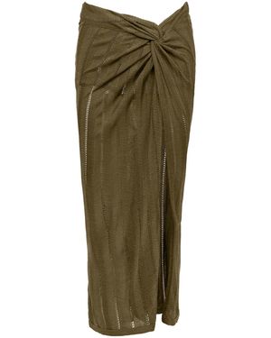 ViX Knit Vis Long Skirt - Green