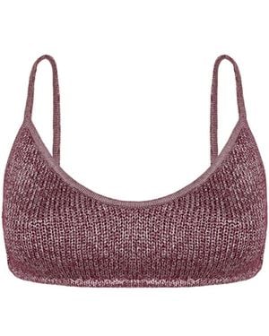 ViX Knit Abby Bralette Top - Purple