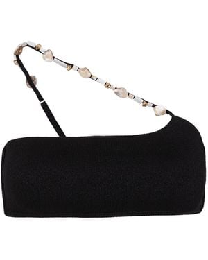 ViX Firenze Livia One Shoulder Top - Black