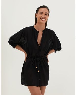 ViX Lilou Short Cover Up - Black