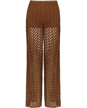 ViX Eyelet Venice Pants (exchange Only) - Brown