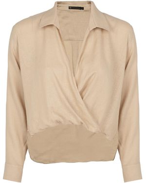 ViX Zoe Long Sleeve Blouse - Natural