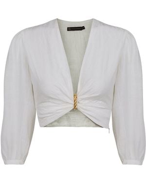 ViX Lizzy Long Sleeve Blouse - White
