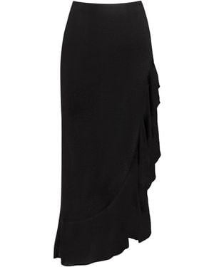 ViX Knit Sasha Long Skirt - Black