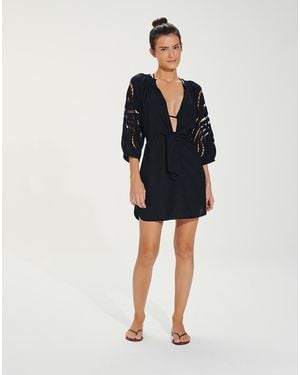ViX Alice Short Chemise - Black