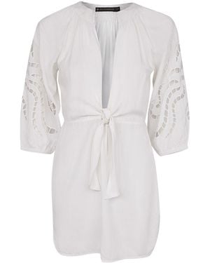 ViX Alice Short Chemise - White