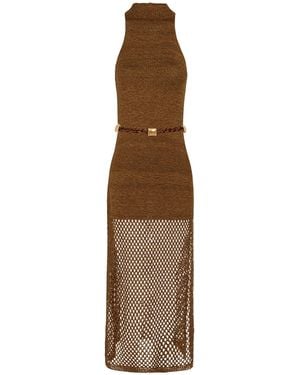 ViX Knit Lexi Long Dress - Brown