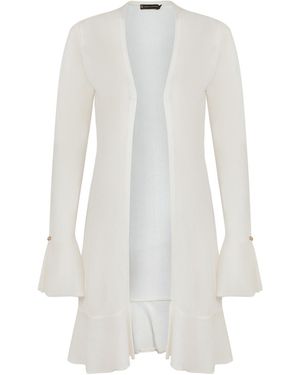 ViX Knit Sasha Long Cardigan - White