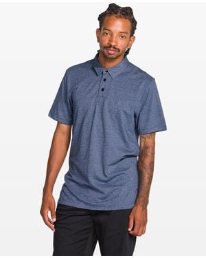 Volcom Wowzer Polo Short Sleeve Shirt - Blue