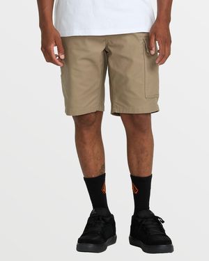 Volcom Caliper Ii Relaxed Work Shorts - Natural