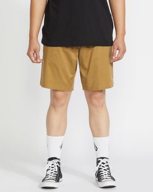 Volcom Frickin Elastic Waist Shorts - Black