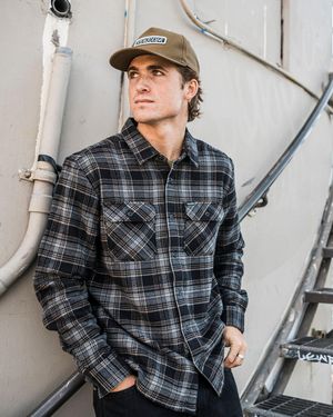 Volcom Johnstone Long Sleeve Shirt - Gray