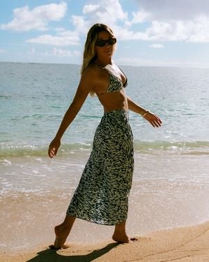 Volcom Coco Ho Sandy Parts Skirt - Blue