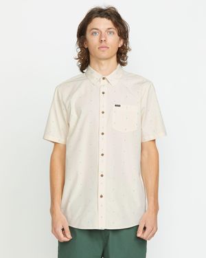 Volcom Bankstone Short Sleeve Shirt - Natural