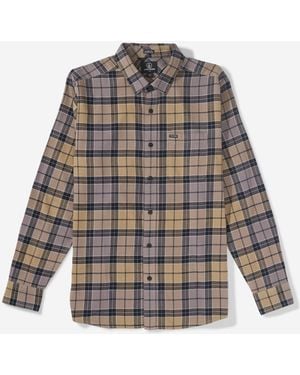 Volcom Levelstone Long Sleeve Shirt - Gray