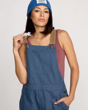 Volcom Full Cut Overalls - Blue