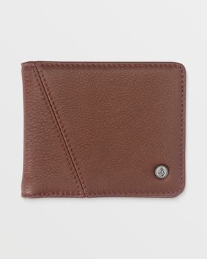 Volcom Pay-A-Pal Leather Bifold - Brown