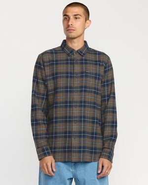 Volcom Levelstone Long Sleeve Shirt - Blue
