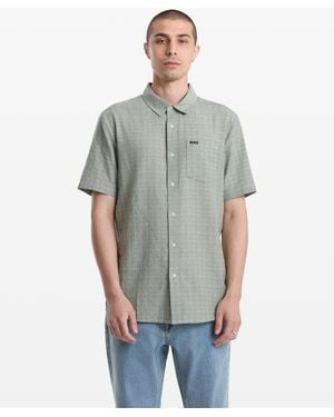 Volcom Bankstone Ii Short Sleeve Shirt - Gray