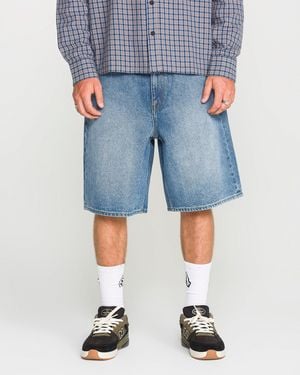 Volcom Billow Denim Shorts - Blue