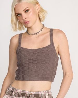 Volcom Snug Lyfe Sweater Cami - Gray