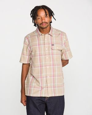 Volcom Ledges Short Sleeve Shirt - Natural