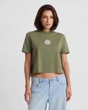 Volcom Dial Crop Tee - Green
