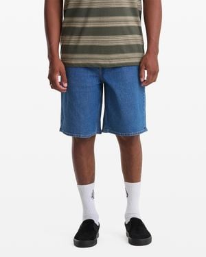 Volcom Billow Denim Shorts - Blue