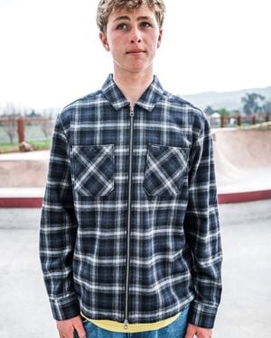 Volcom Fieldstone Long Sleeve Shirt - Blue