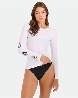 Volcom Simply Core Long Sleeve Rashguard - White