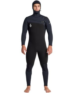 Volcom 5/4/3Mm Modulator Hooded Chest Zip Full Wetsuit - Blue