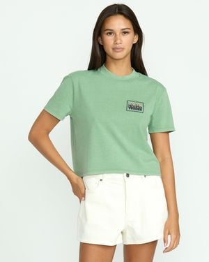 Volcom Dial Crop Tee - Green