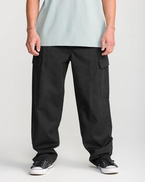 Volcom Billow Tapered Elastic Waist Cargo Pants - Black