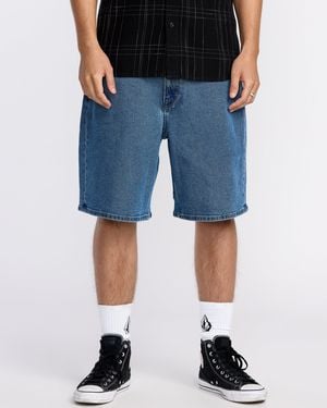 Volcom Billow Denim Shorts - Blue