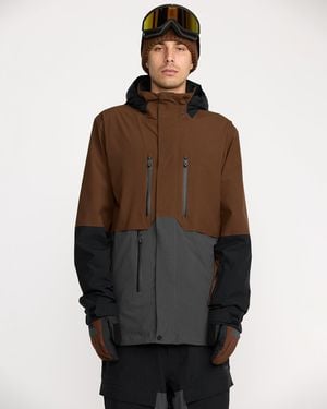 Volcom Rnge Stretch 30K Jacket - Brown