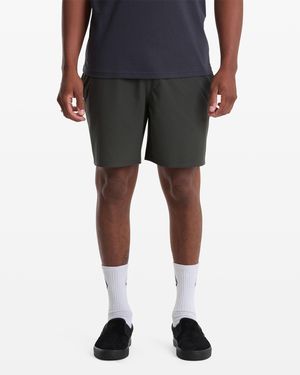 Volcom Nomoly Elastic Waist Shorts - Black