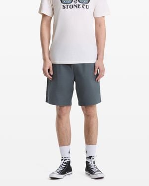 Volcom Frickin Elastic Waist Shorts - Gray
