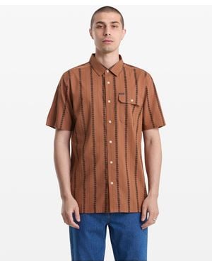 Volcom Whitworth Short Sleeve Shirt - Brown