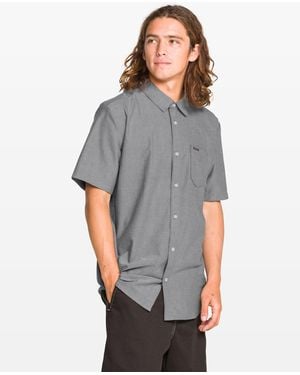 Volcom Everett Oxford Ii Short Sleeve Shirt - Gray