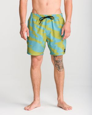 Volcom Lido Print Trunk 16 - Green