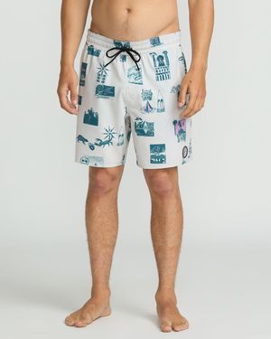 Volcom Psyche Cotton Trunks - Blue