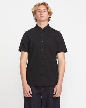 Volcom Everett Oxford Short Sleeve Shirt - Black