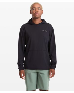 Volcom Pullover Hood Long Sleeve - Black