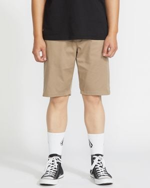 Volcom Frickin Modern Stretch Shorts - Brown