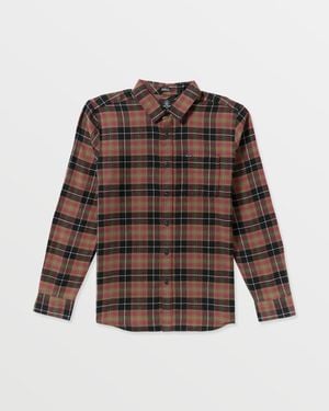 Volcom Levelstone Long Sleeve Shirt - Brown