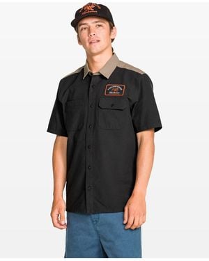 Volcom Slab City Short Sleeve Shirt - Black