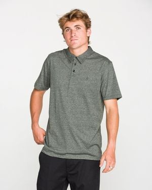 Volcom Wowzer Polo Short Sleeve Shirt - Gray