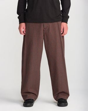 Volcom Billow Plaid Pants - Black