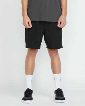 Volcom Nomoly Elastic Waist Shorts - Black